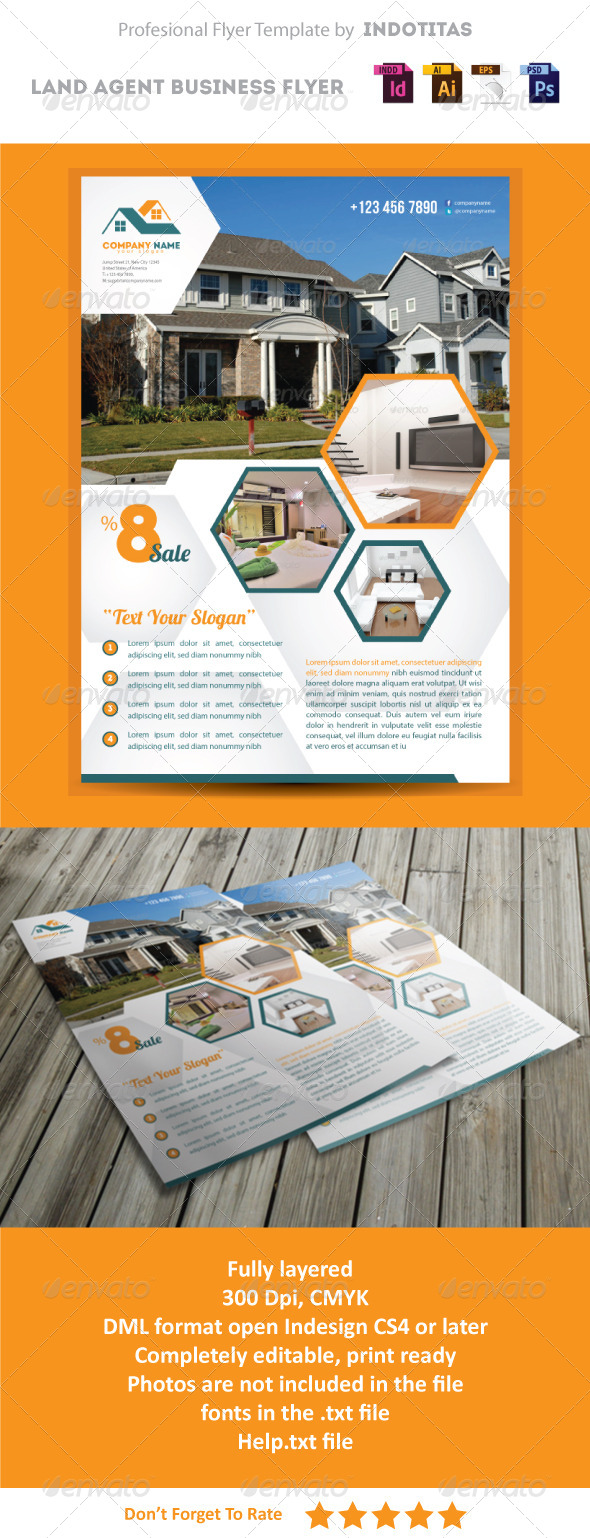 GraphicRiver Land Agent Business Flyer Template 5151216 GraphicRiver Land Agent Business Flyer Template 5151216