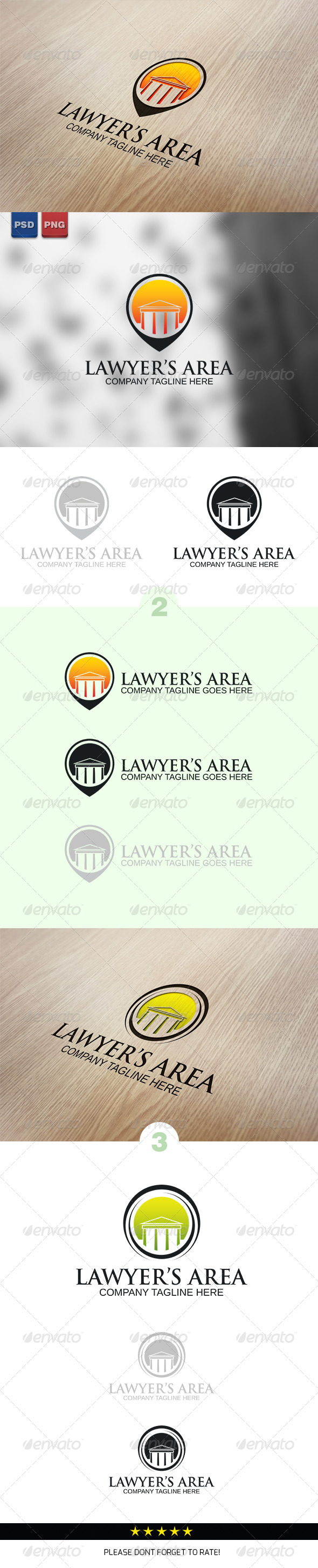 Lawyer's Area Logo Template - Buildings Logo Templates