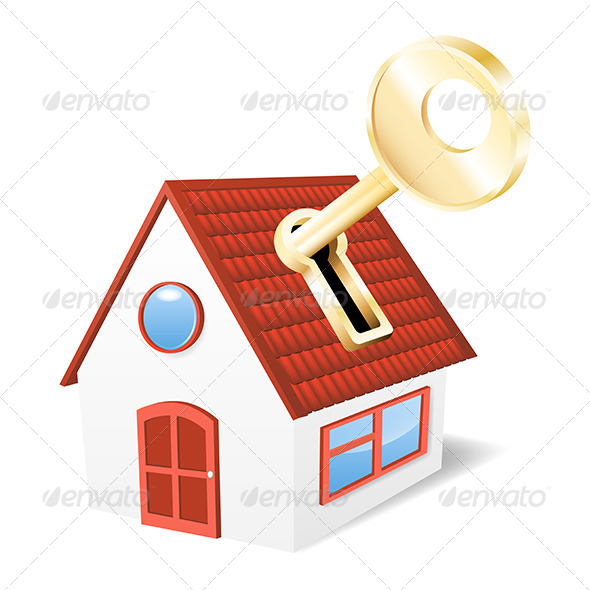 GraphicRiver House with a Golden Key 5163447 GraphicRiver House with a Golden Key 5163447