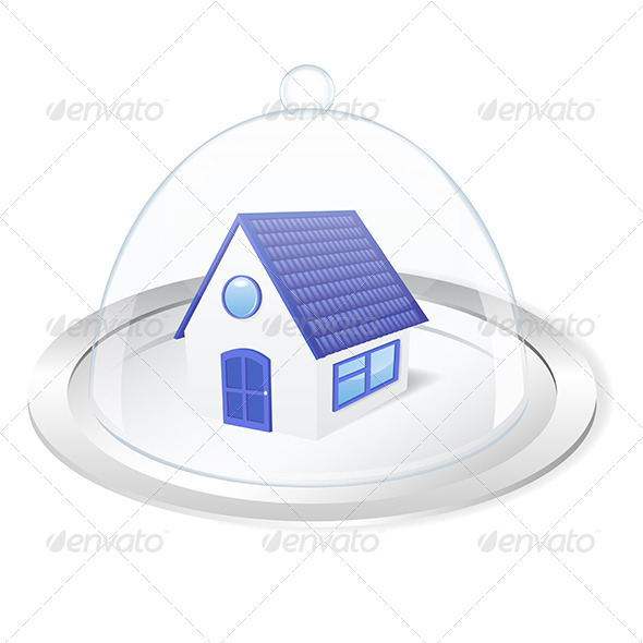 GraphicRiver Tray with House 5163470 GraphicRiver Tray with House 5163470