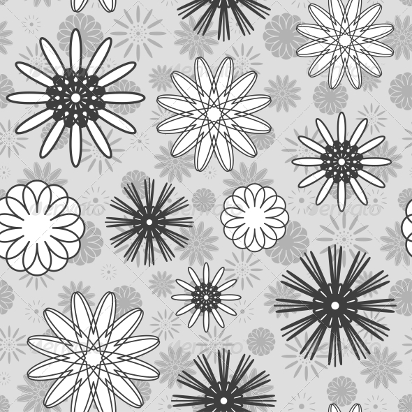 GraphicRiver Gray Flowers Seamless Pattern 5163830 GraphicRiver Gray Flowers Seamless Pattern 5163830