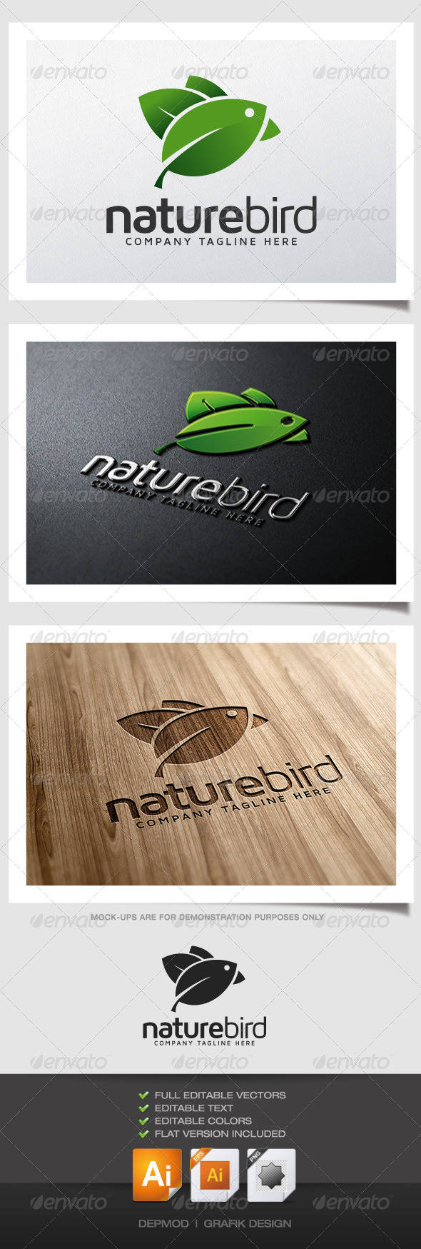 Nature Bird Logo - Symbols Logo Templates