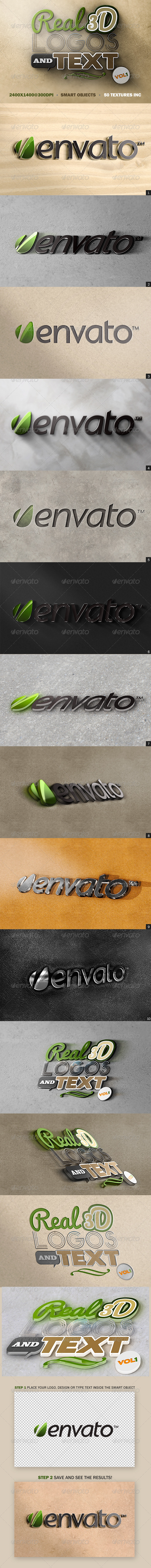 GraphicRiver Real 3D Logos and Text Vol1 5167215 GraphicRiver Real 3D Logos and Text Vol1 5167215