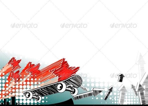 GraphicRiver Skateboarding Background 5171854 GraphicRiver Skateboarding Background 5171854