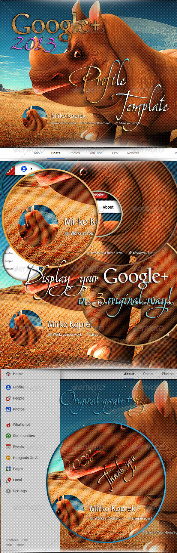 GraphicRiver 2013 Google Plus Profile Template 5176080 GraphicRiver 2013 Google Plus Profile Template 5176080