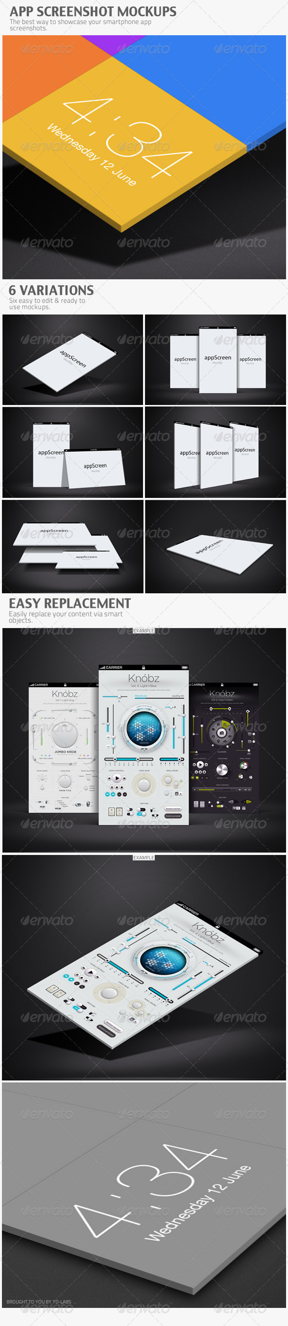 App Screenshot Mockups - Product Mock-Ups Graphics