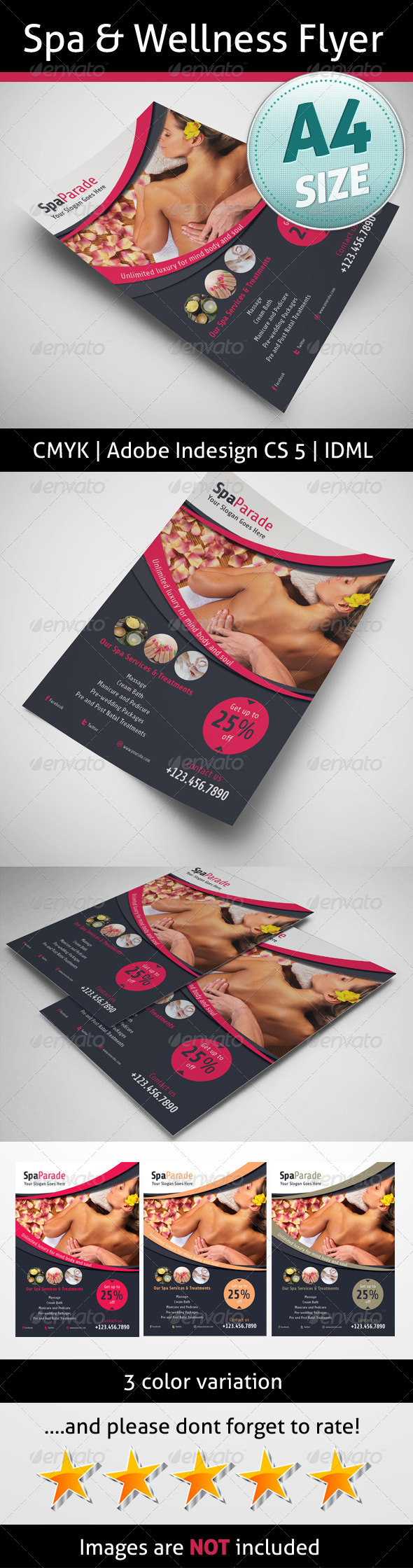GraphicRiver Spa & Wellness Flyer 5181314 GraphicRiver Spa & Wellness Flyer 5181314