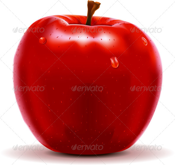 GraphicRiver Red Apple Isolated on White 5174410 GraphicRiver Red Apple Isolated on White 5174410