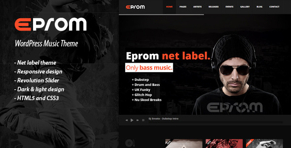 EPROM - WordPress Music Theme - Entertainment WordPress