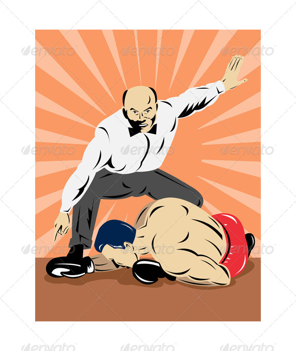 GraphicRiver Referee Counting Down a Boxer 5192081 GraphicRiver Referee Counting Down a Boxer 5192081