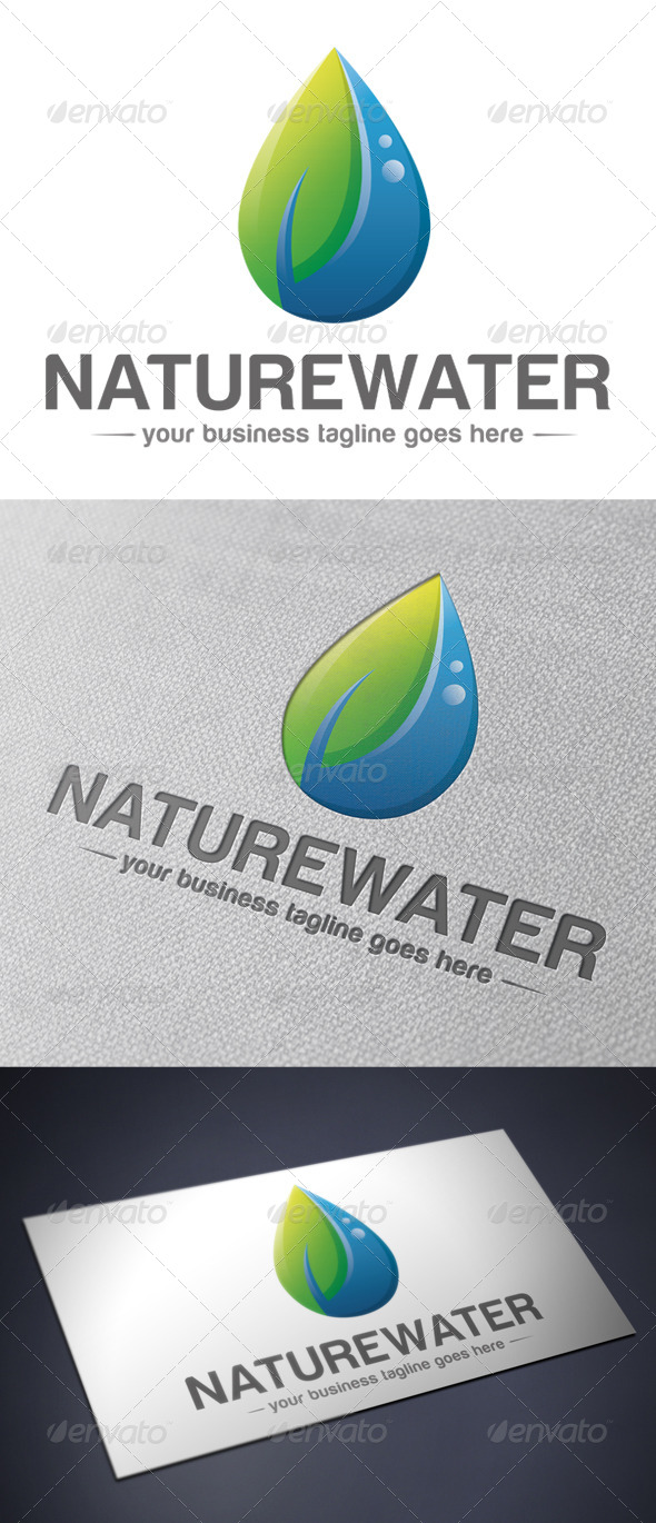 GraphicRiver Natural Water Logo Template 5192234 GraphicRiver Natural Water Logo Template 5192234
