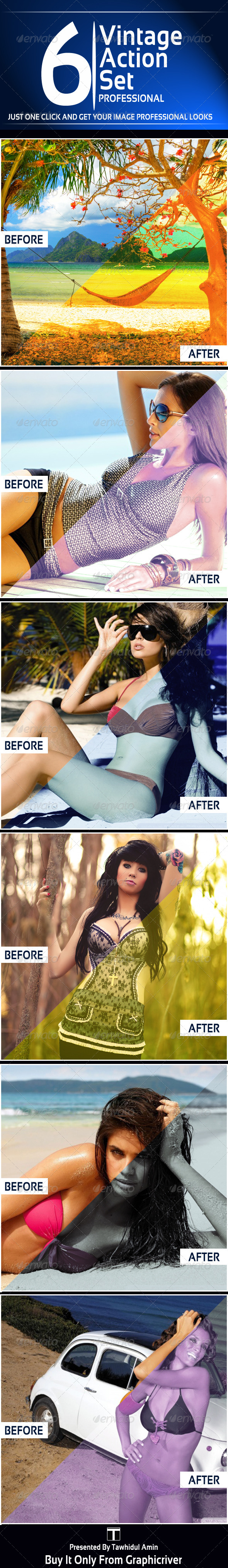 GraphicRiver 6 Vintage Photoshop Action Set 5196287 GraphicRiver 6 Vintage Photoshop Action Set 5196287