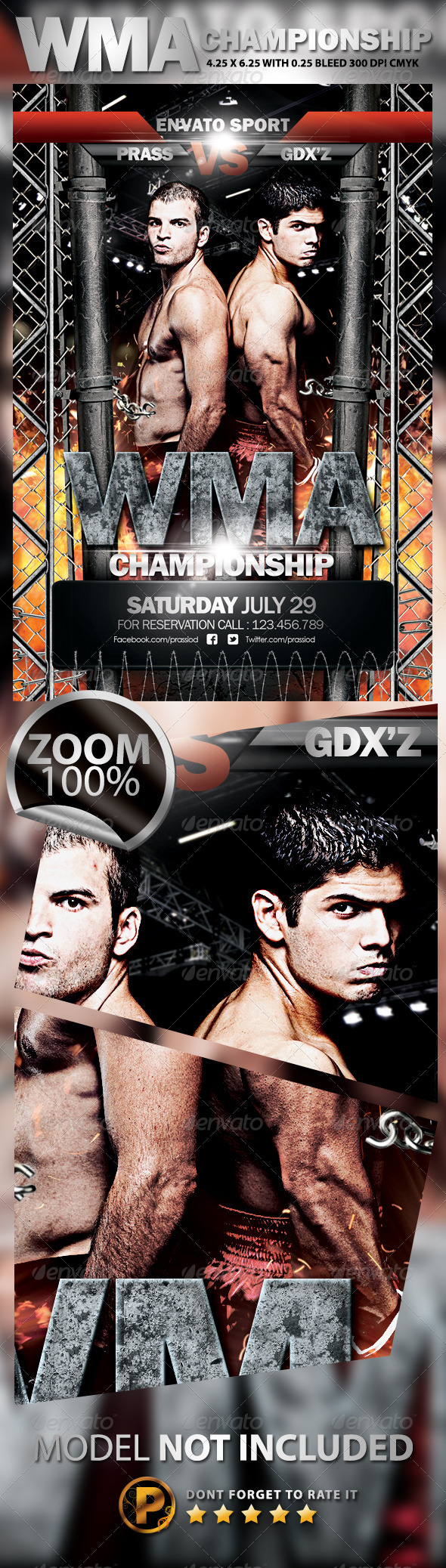 WMA Championship Flyer Template - Sports Events
