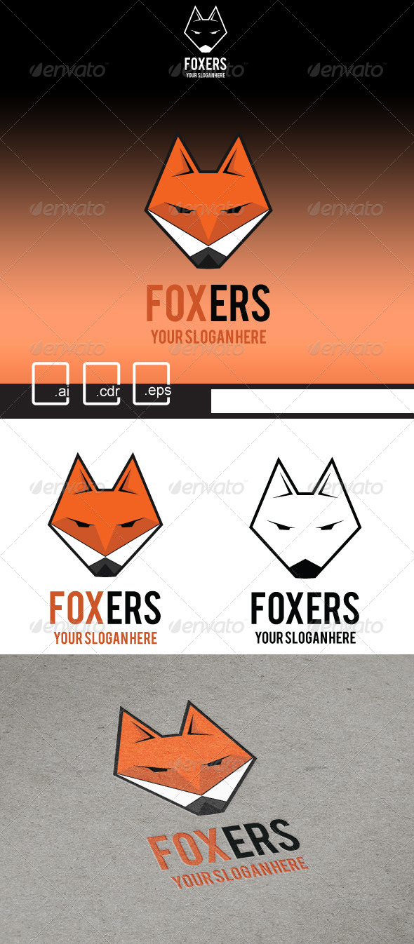 GraphicRiver Foxers Flat Fox Logo 5198215 GraphicRiver Foxers Flat Fox Logo 5198215