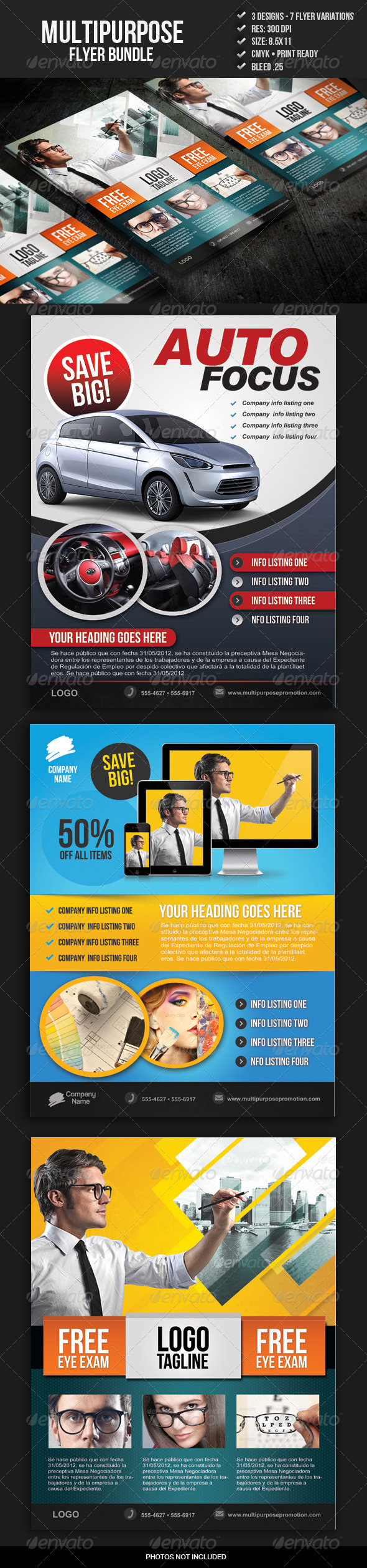 Multipurpose Promo Flyer Bundle - Commerce Flyers