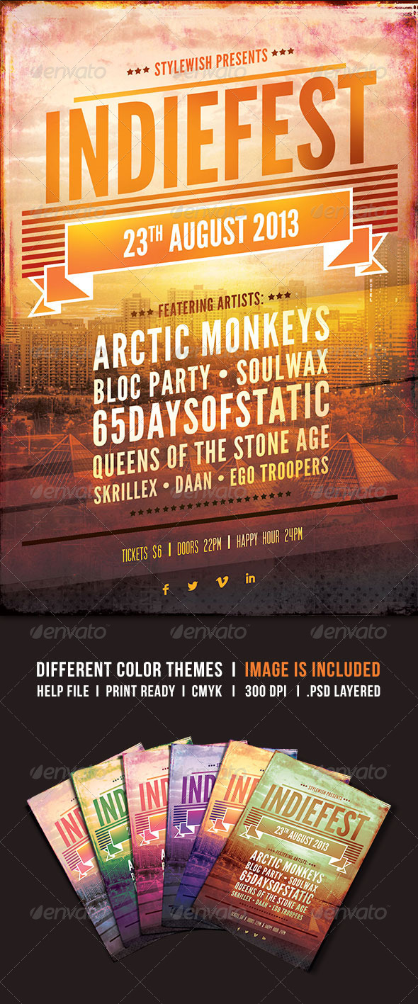 Indie Flyer - Clubs & Parties Events