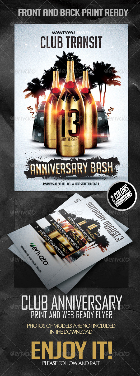 Club Anniversary Flyer - Flyers Print Templates