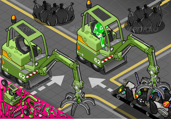 GraphicRiver Isometric Mini Mechanical Arm Machine 5207247 GraphicRiver Isometric Mini Mechanical Arm Machine 5207247