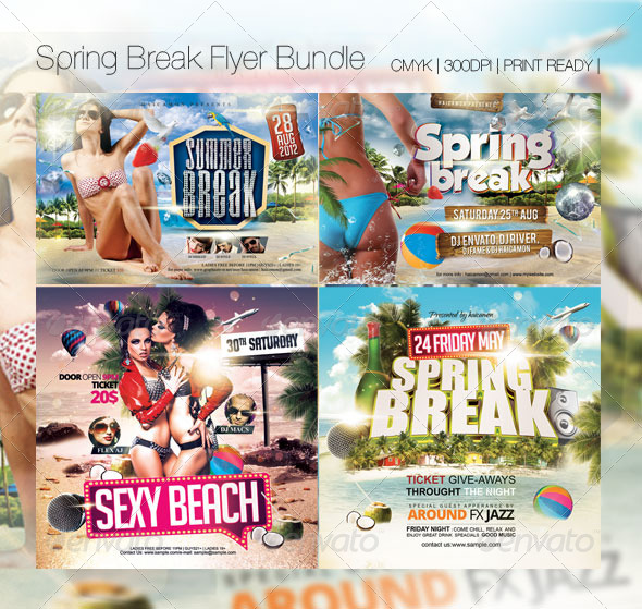Summer Break Flyer Bundle - Flyers Print Templates