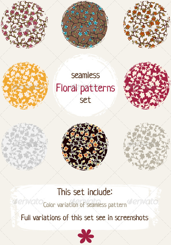 GraphicRiver Japanese Cherry Tree Patterns Pack 5209667 GraphicRiver Japanese Cherry Tree Patterns Pack 5209667