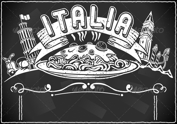 GraphicRiver Vintage Graphic for Italian First Course Menu 5213583 GraphicRiver Vintage Graphic for Italian First Course Menu 5213583