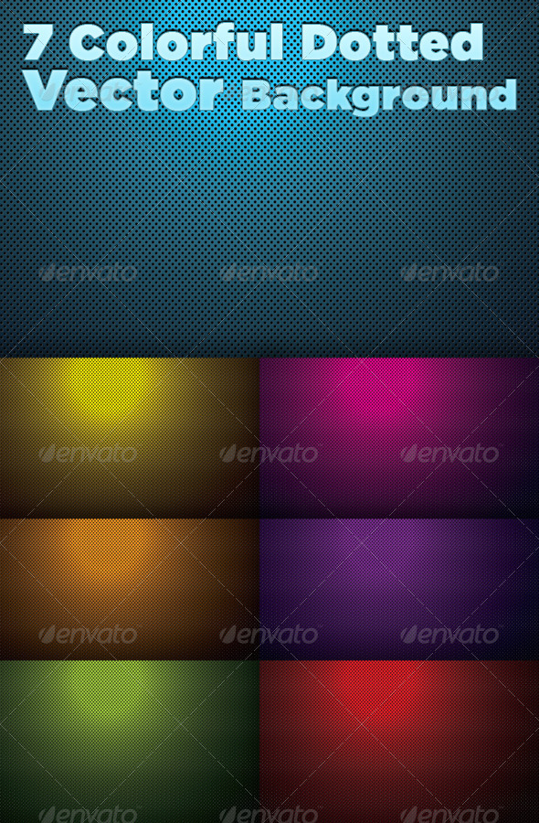 GraphicRiver 7 Colorful Dotted Backgrounds 5213617 GraphicRiver 7 Colorful Dotted Backgrounds 5213617