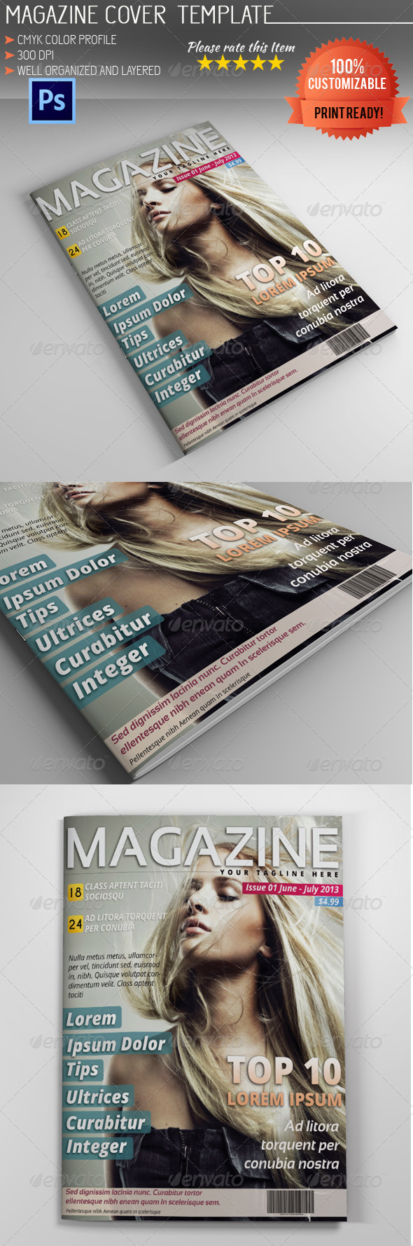 GraphicRiver Magazine Cover Template Vol.4 5216538 GraphicRiver Magazine Cover Template Vol.4 5216538