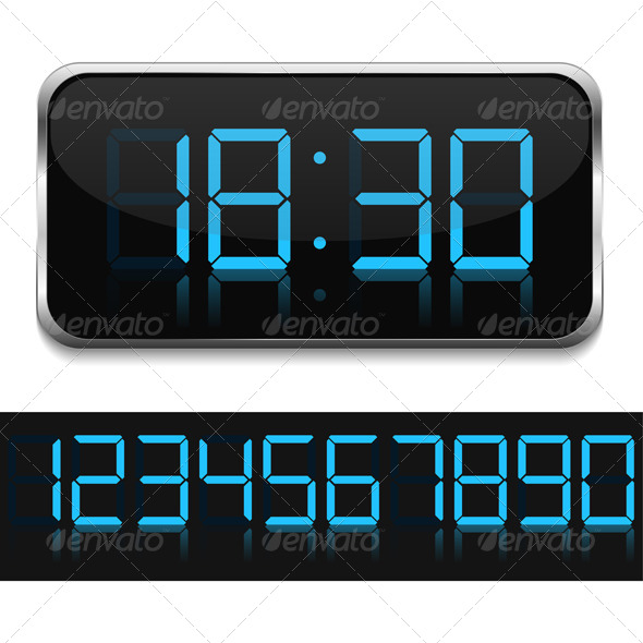 GraphicRiver Digital Clock 5220195 GraphicRiver Digital Clock 5220195