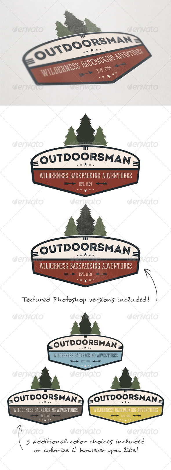 GraphicRiver Outdoorsman Backpacking Logo 5220213 GraphicRiver Outdoorsman Backpacking Logo 5220213