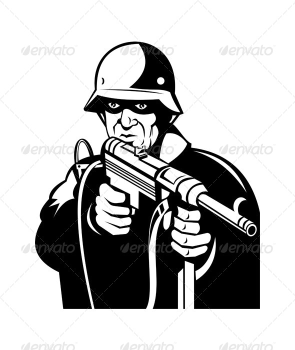 GraphicRiver German World War Two Soldier Sub-Machine Gun 5220312 GraphicRiver German World War Two Soldier Sub-Machine Gun 5220312