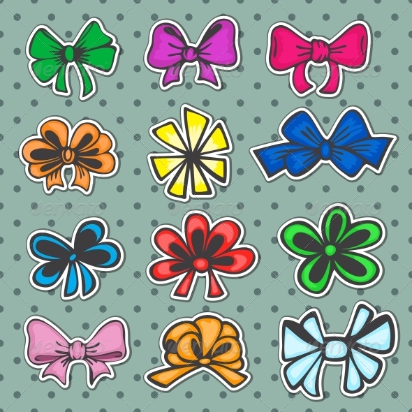 GraphicRiver Set of Colored Ribbons 5221929 GraphicRiver Set of Colored Ribbons 5221929