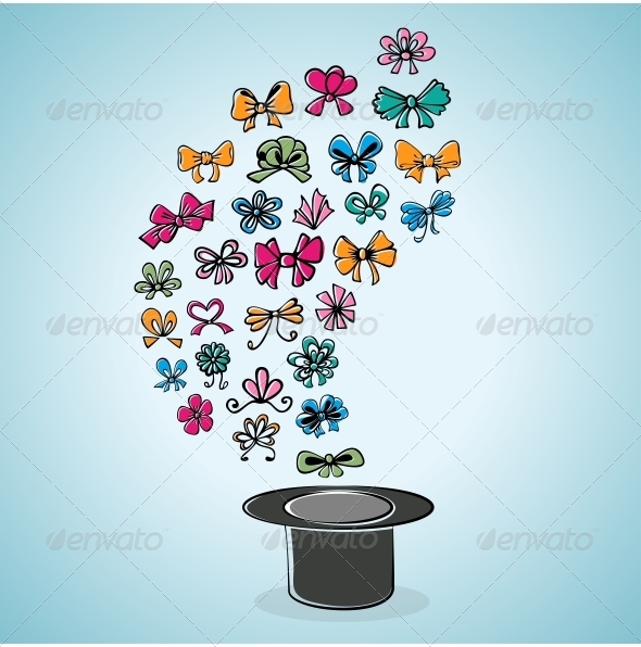GraphicRiver Hat with Ribbons 5222176 GraphicRiver Hat with Ribbons 5222176