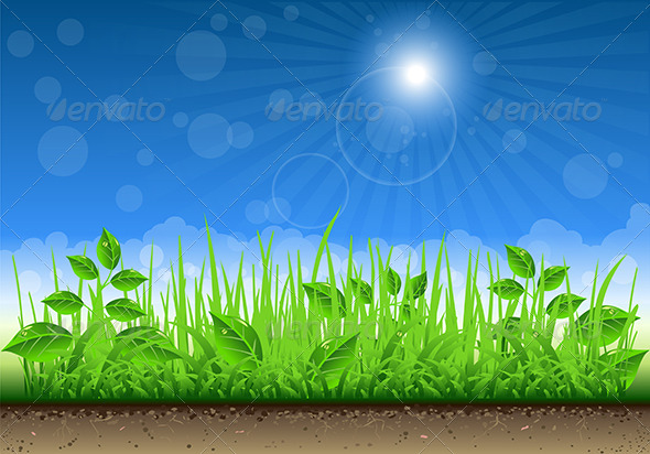 GraphicRiver Grass Border on Clear Sky Background 5222334 GraphicRiver Grass Border on Clear Sky Background 5222334