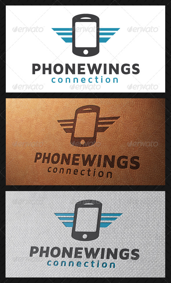 GraphicRiver Wings Mobile Logo Template 5226858 GraphicRiver Wings Mobile Logo Template 5226858