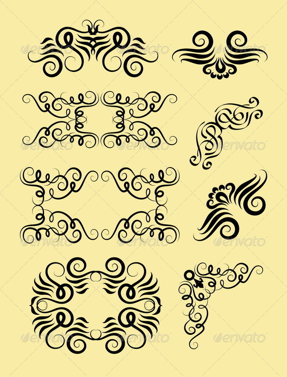 GraphicRiver Curl Border and Corner Decorations 5226863 GraphicRiver Curl Border and Corner Decorations 5226863