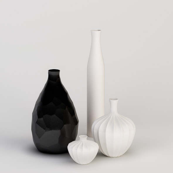 3DOcean Decorative Vases Set 537501 3DOcean Decorative Vases Set 537501