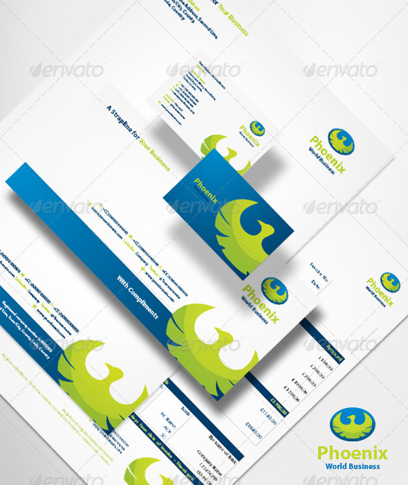 GraphicRiver Phoenix World Business Brand Identity System 5170399 GraphicRiver Phoenix World Business Brand Identity System 5170399