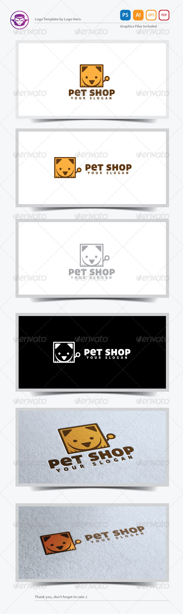 GraphicRiver Pet Shop Logo Template 5220921 GraphicRiver Pet Shop Logo Template 5220921
