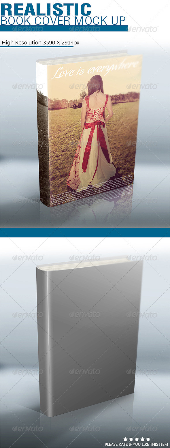 GraphicRiver Realistic Bock Cover Mock Up 5232120 GraphicRiver Realistic Bock Cover Mock Up 5232120