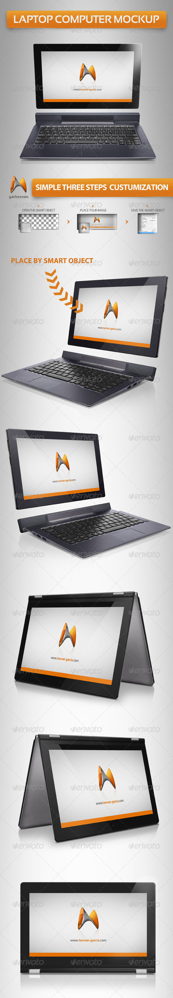 GraphicRiver Laptop Computer Mockup 5220190 GraphicRiver Laptop Computer Mockup 5220190