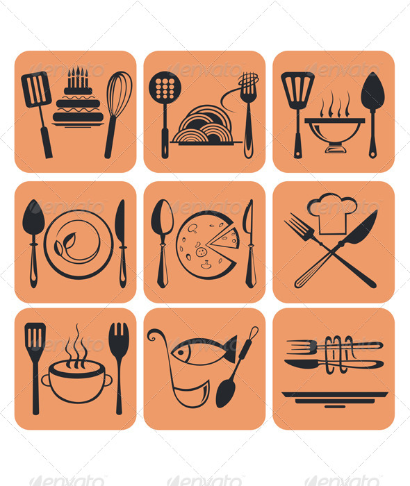 GraphicRiver Food Icons 5232942 GraphicRiver Food Icons 5232942