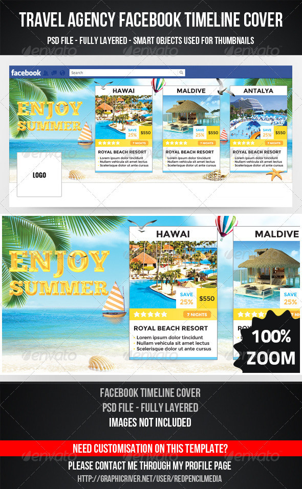 Travel Agency Facebook Timeline Cover - Facebook Timeline Covers Social Media