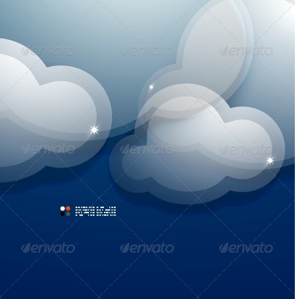 GraphicRiver Glass 3D Clouds Vector Template 5235277 GraphicRiver Glass 3D Clouds Vector Template 5235277