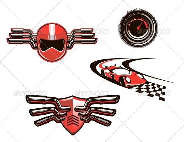 GraphicRiver Elements and Symbols of Racing Sport 5237595 GraphicRiver Elements and Symbols of Racing Sport 5237595