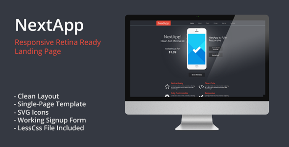 ThemeForest NextApp Responsive Retina Ready Landing Page 5241389 ThemeForest NextApp Responsive Retina Ready Landing Page 5241389