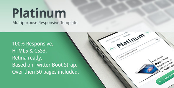ThemeForest Platinum Multipurpose Responsive Template 5246470 ThemeForest Platinum Multipurpose Responsive Template 5246470