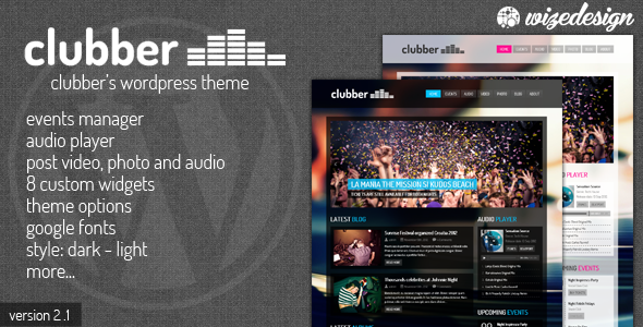 Clubber - Events & Music WordPress Theme - Nightlife Entertainment