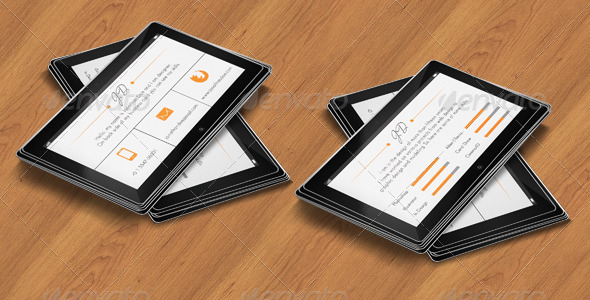 GraphicRiver Tablet Business Card 5202190 GraphicRiver Tablet Business Card 5202190