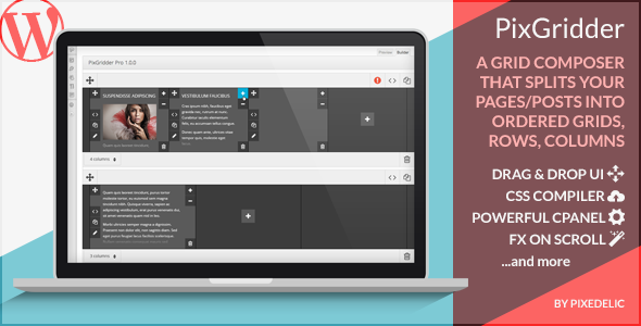 CodeCanyon PixGridder Pro Page Grid Composer for Wordpress 5251972 CodeCanyon PixGridder Pro Page Grid Composer for Wordpress 5251972