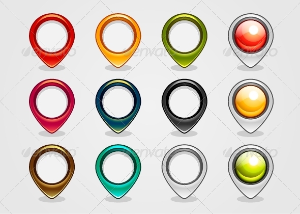 GraphicRiver Colorful Navigation Signs 5252082 GraphicRiver Colorful Navigation Signs 5252082
